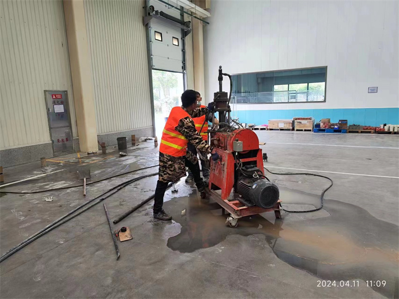 庆安厂房地面下沉塌陷注浆加固施工